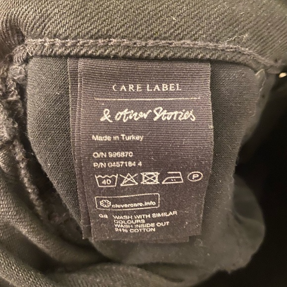 & OTHER STORIES | Black Skinny Jeans | Studded | Size 26 - Picture 4 of 5